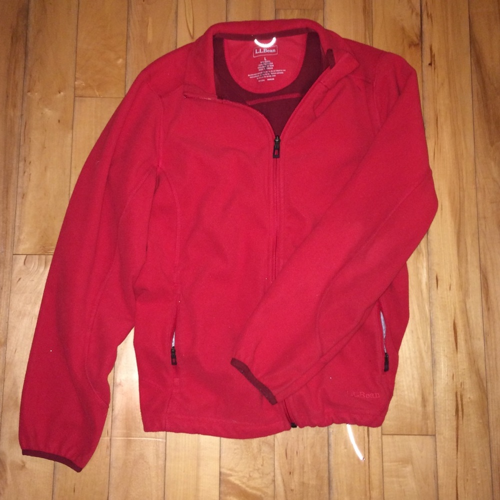 L.L. Bean Heavy Red Fleece